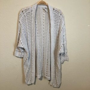 Bethany Mota Open Knit Cream Cardigan